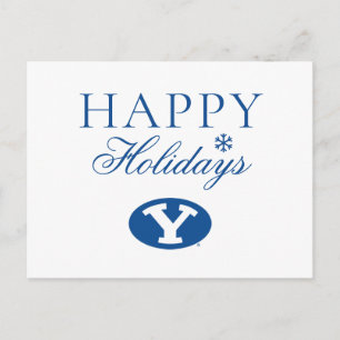 Brigham Young University Y Logo Holiday Postcard