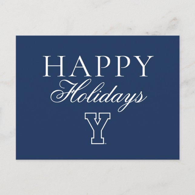 Brigham Young University | Y Logo Holiday Postcard (Front)