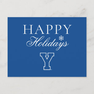Brigham Young University   Y Logo Holiday Postcard