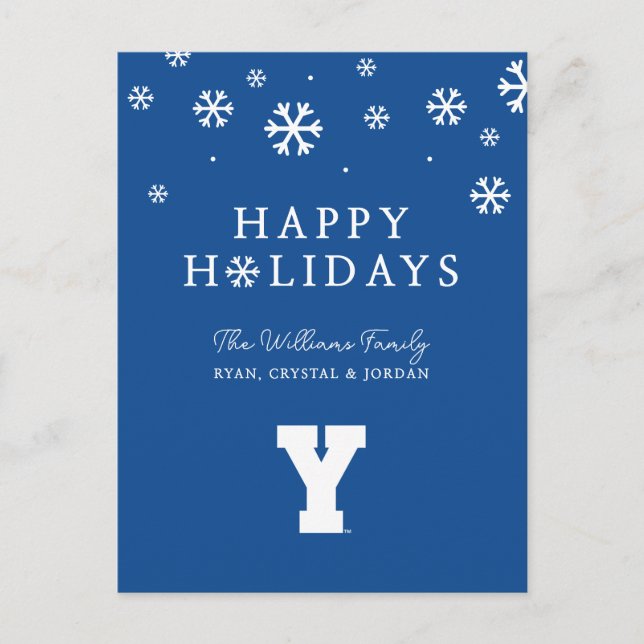 Brigham Young University | Y Logo Holiday Postcard (Front)