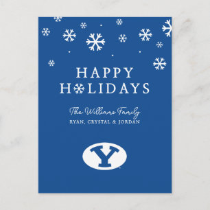 Brigham Young University Y Logo Holiday Postcard