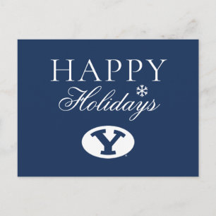 Brigham Young University Y Logo Holiday Postcard