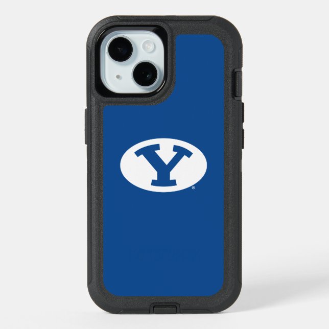 Brigham Young University Y Logo iPhone 15 Case (Back)