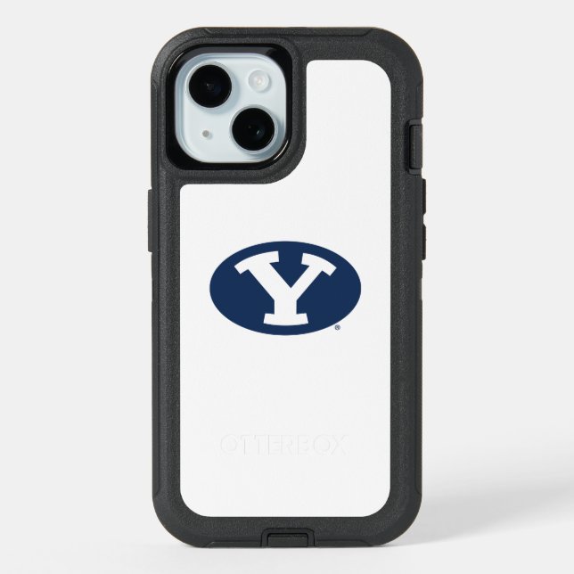 Brigham Young University Y Logo iPhone 15 Case (Back)