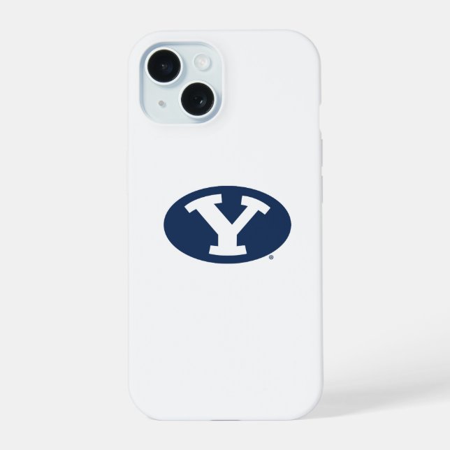 Brigham Young University Y Logo iPhone 15 Case (Back)