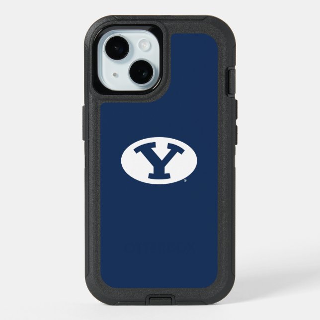 Brigham Young University Y Logo iPhone 15 Case (Back)