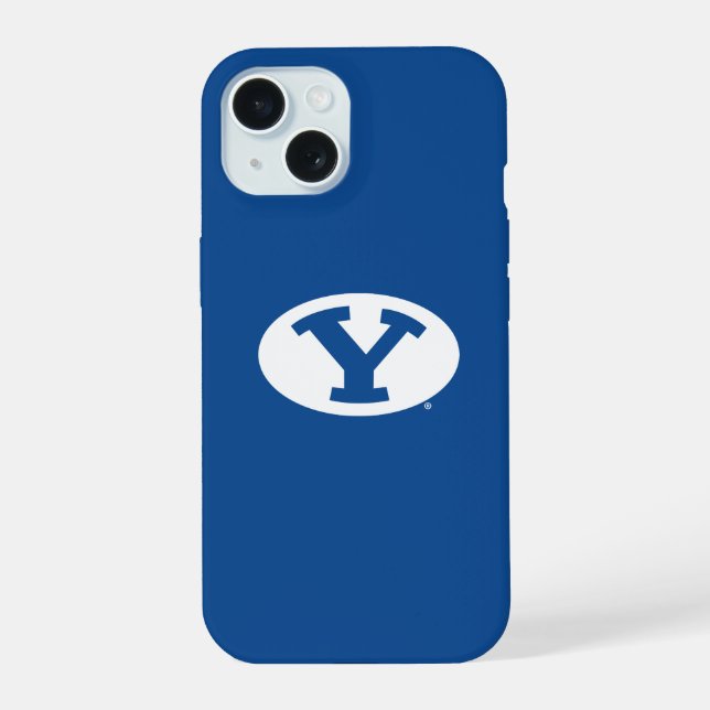 Brigham Young University Y Logo iPhone 15 Case (Back)