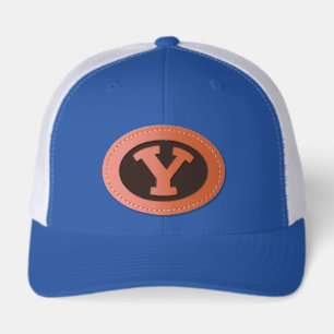Brigham Young University Y Logo Leather Patch Hat