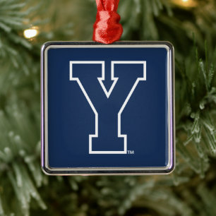 Brigham Young University Y Logo Metal Ornament