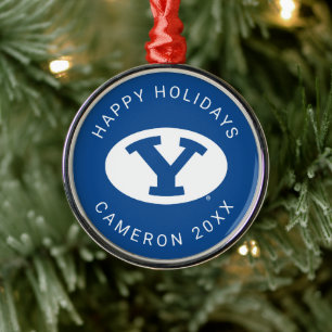 Brigham Young University Y Logo Metal Ornament