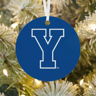 Brigham Young University Y Logo Metal Ornament