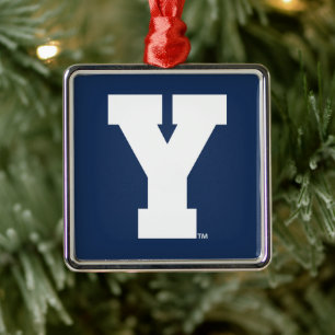 Brigham Young University Y Logo Metal Ornament