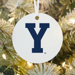 Brigham Young University Y Logo Metal Ornament