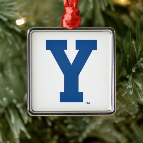 Brigham Young University  Y Logo Metal Ornament