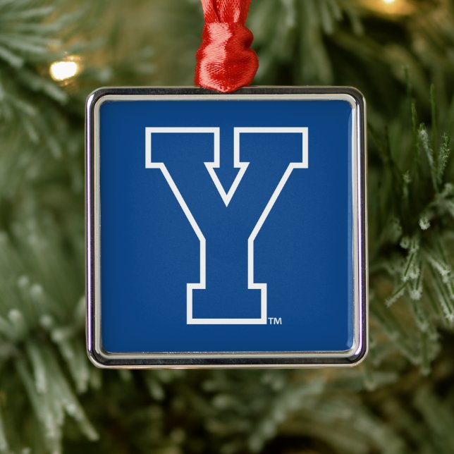 Brigham Young University | Y Logo Metal Ornament (Tree)