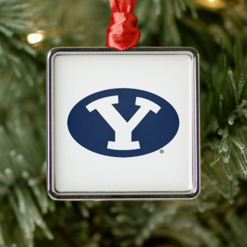 Brigham Young University Y Logo Metal Ornament