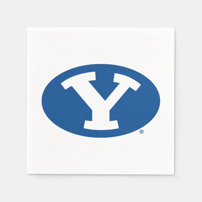Brigham Young University Y Logo Napkins (Front)