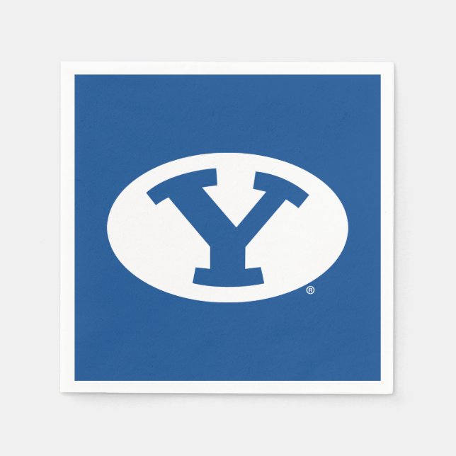Brigham Young University Y Logo Napkins (Front)