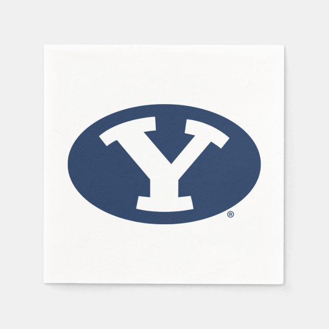 Brigham Young University Y Logo Napkins (Front)