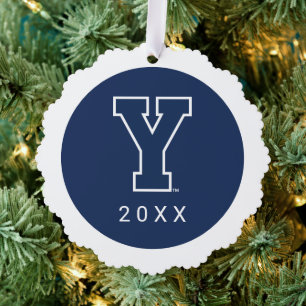Brigham Young University Y Logo Ornament Card