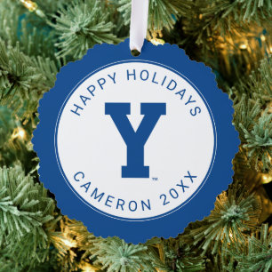Brigham Young University Y Logo Ornament Card