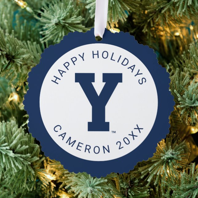 Brigham Young University | Y Logo Ornament Card (Insitu (Tree))