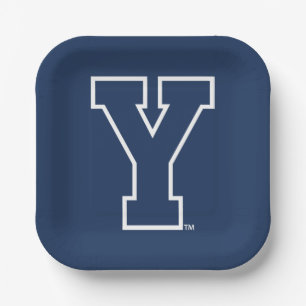 Brigham Young University Y Logo Paper Plates