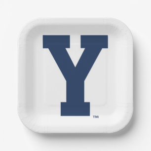 Brigham Young University Y Logo Paper Plates