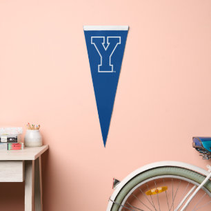 Brigham Young University Y Logo Pennant Flag