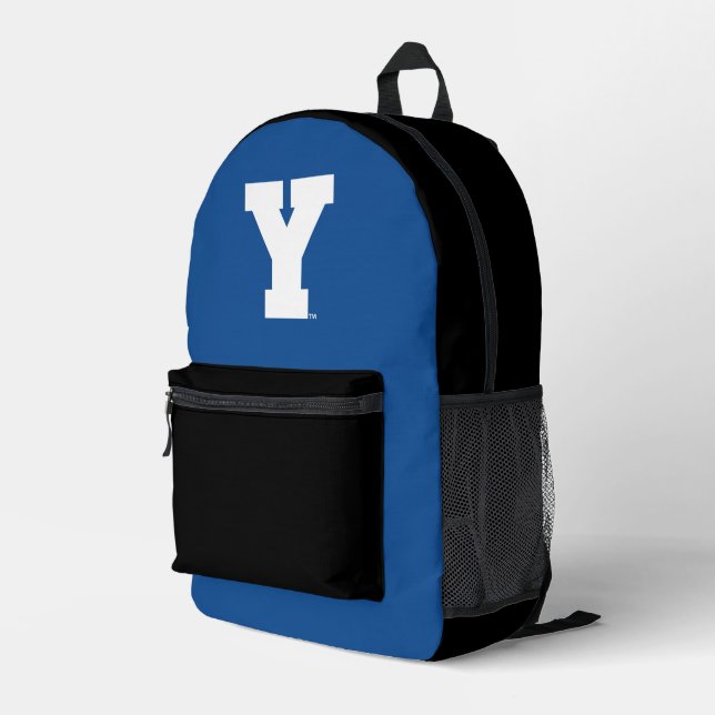 Brigham Young University | Y Logo Printed Backpack (Back Corner Right)