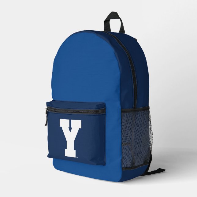 Brigham Young University | Y Logo Printed Backpack (Back Corner Right)