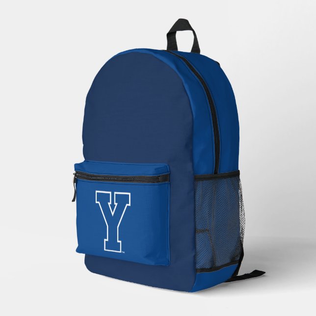 Brigham Young University | Y Logo Printed Backpack (Back Corner Right)