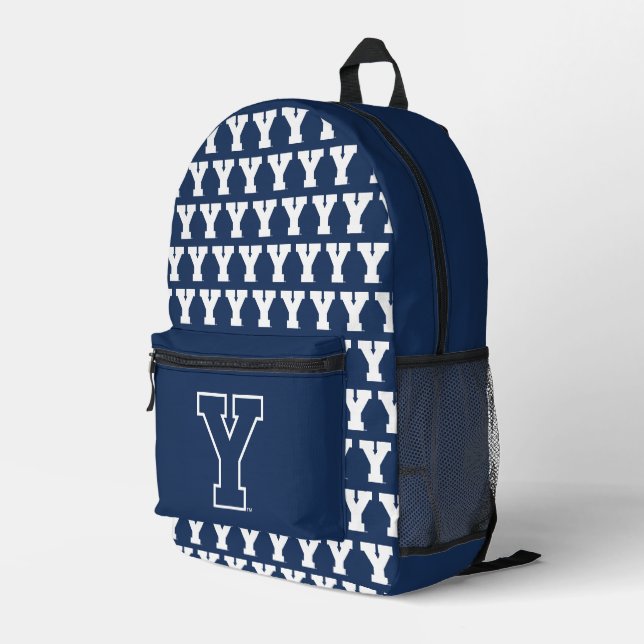 Brigham Young University | Y Logo Printed Backpack (Back Corner Right)