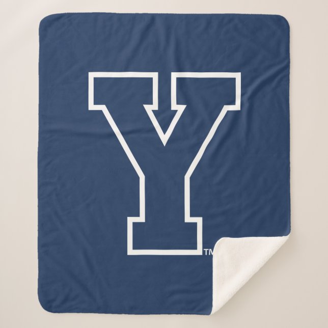 Brigham Young University | Y Logo Sherpa Blanket (Front)