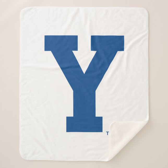 Brigham Young University | Y Logo Sherpa Blanket (Front)