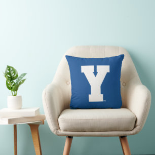 Brigham Young University   Y Logo Throw Pillow