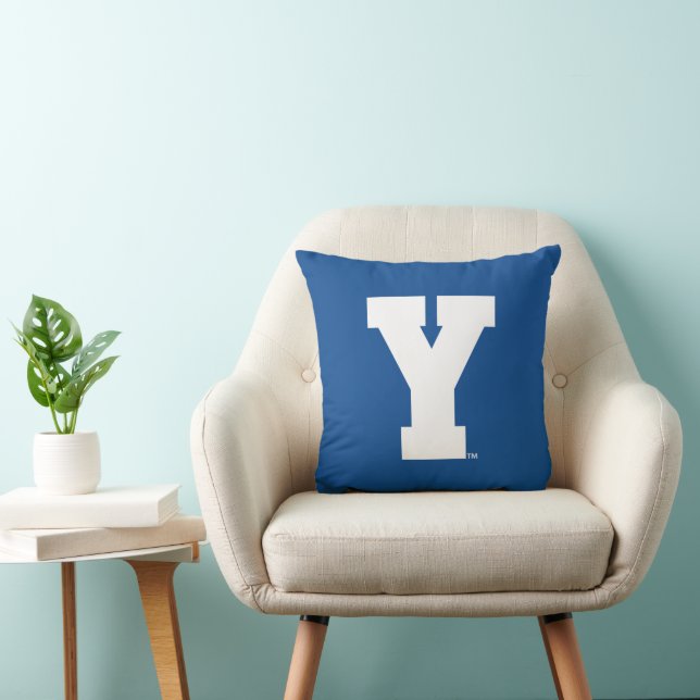 Brigham Young University | Y Logo Throw Pillow (Chair)