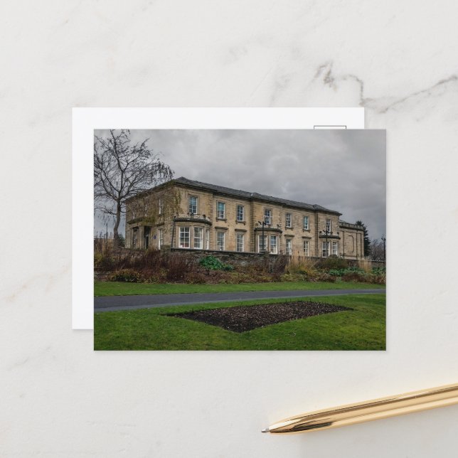 Brighouse Library & Smith Art Gallery Postcard (Front/Back In Situ)
