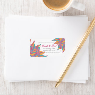 Bright 2011 Spring Colored Flowers Return Address Label