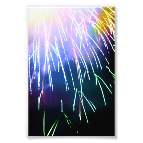Bright 4th of July Fireworks 4x6 Photo Print