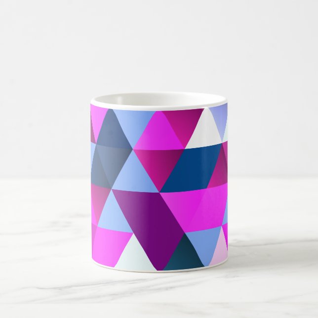 Bright Abscract Geometric Pattern Coffee Mug (Center)