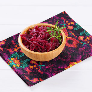 Bright Abstract Color Cloth Placemat