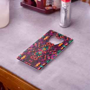 Bright Abstract Color Credit Card Bottle Opener