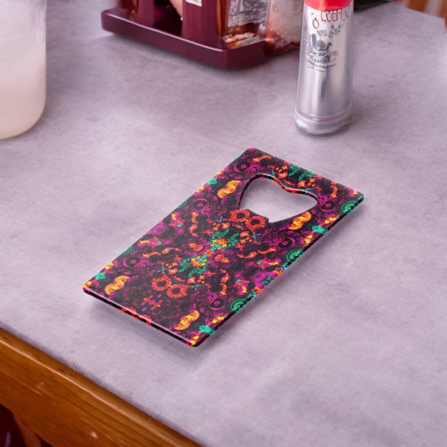 Bright Abstract Color Credit Card Bottle Opener (Bottle Openers)