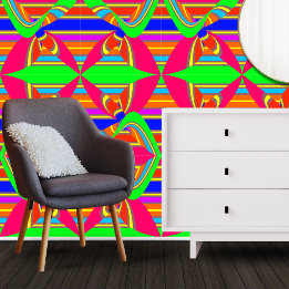 Bright Abstract Colorful Swirl Wallpaper