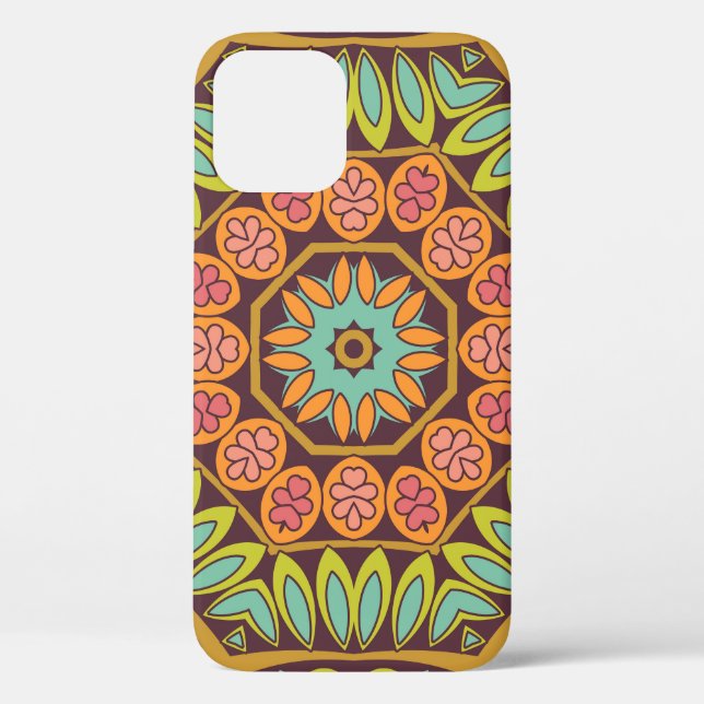 Bright abstract floral ornament design. Case-Mate iPhone case (Back)