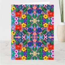 Bright Abstract Flower Art