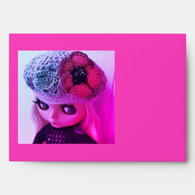 Bright, abstract , Magenta Envelope (Front)