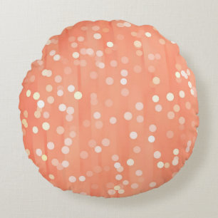 Bright abstract mosaic multicolored background wit round pillow