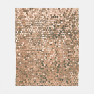 Bright abstract mosaic vintage background with glo fleece blanket